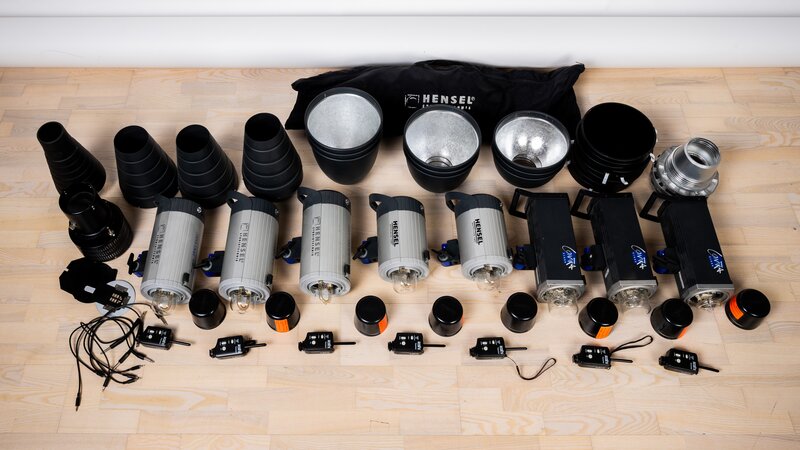 Set de blitz-uri de studio si accesorii Hensel (Made in Germany)