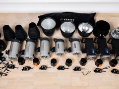 Set de blitz-uri de studio si accesorii Hensel (Made in Germany)